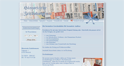 Desktop Screenshot of historische-zeitdokumente.de